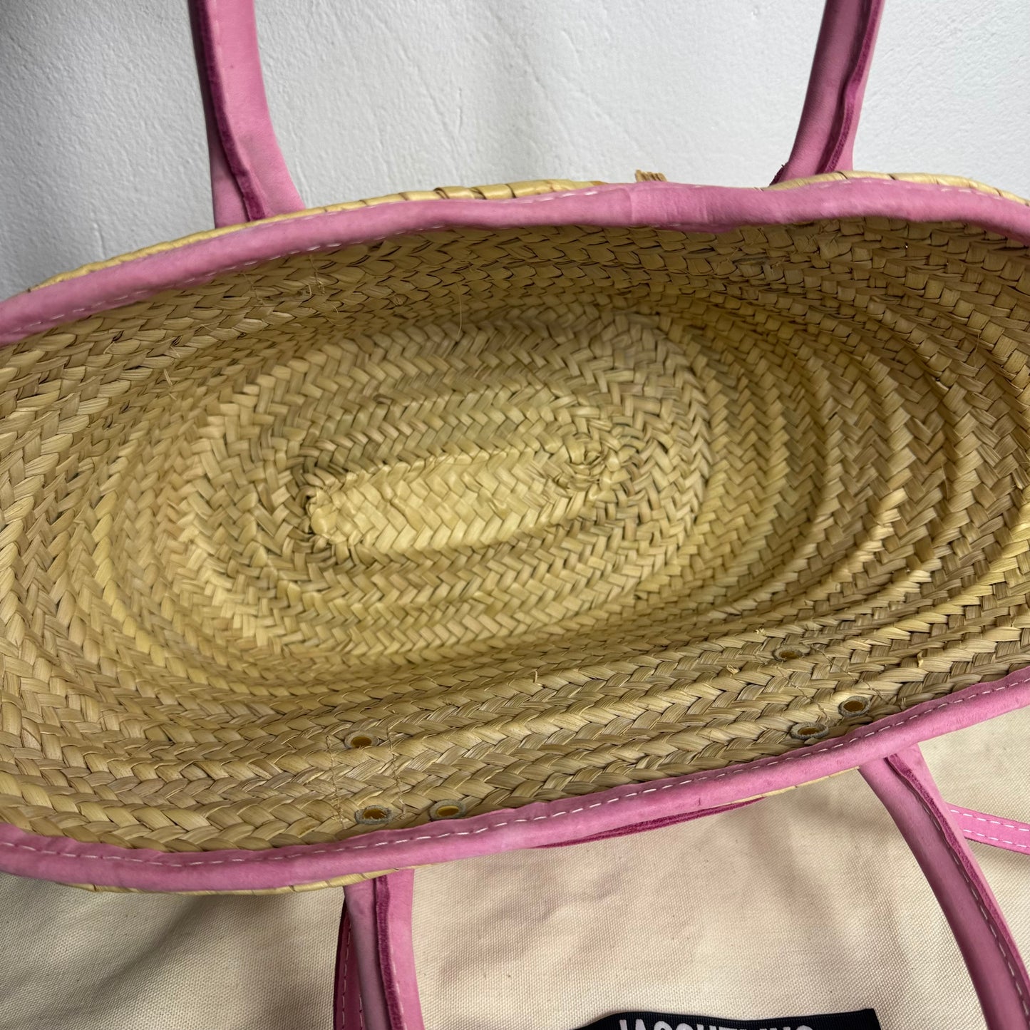 Jacquemus „Die Soli“ Korbtasche Pink