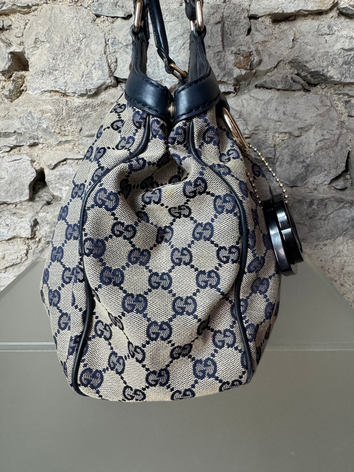 Gucci GG Sukey Tote Bag – Blau / Beige
