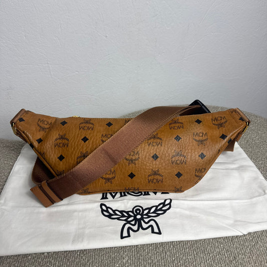 MCM Fursten Belt Bag Visetos Cognac