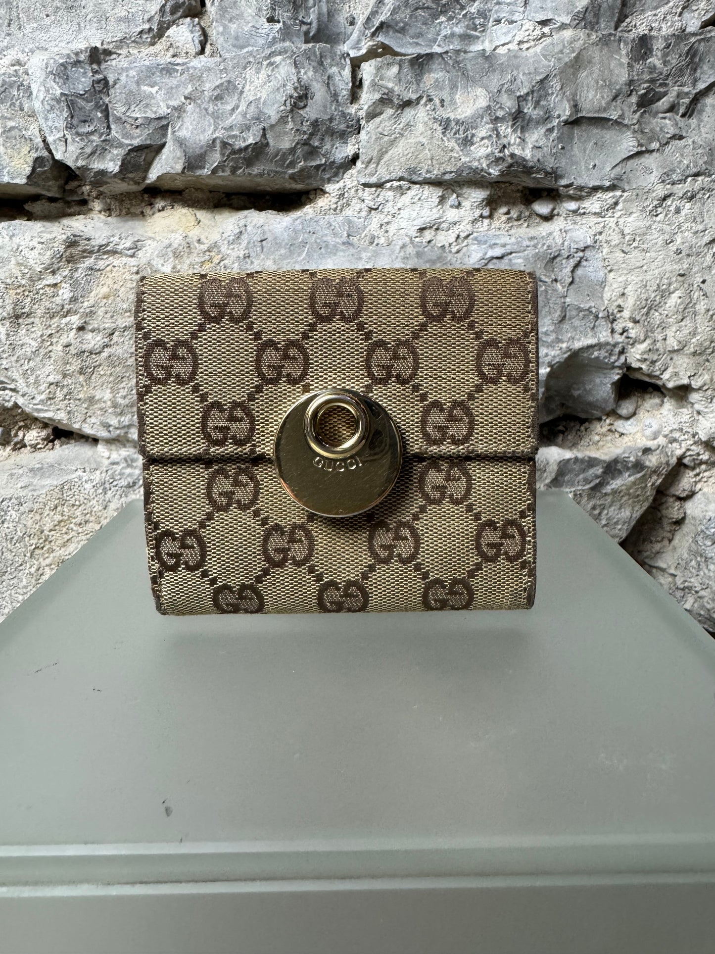 Gucci Vintage GG Canvas Geldbeutel