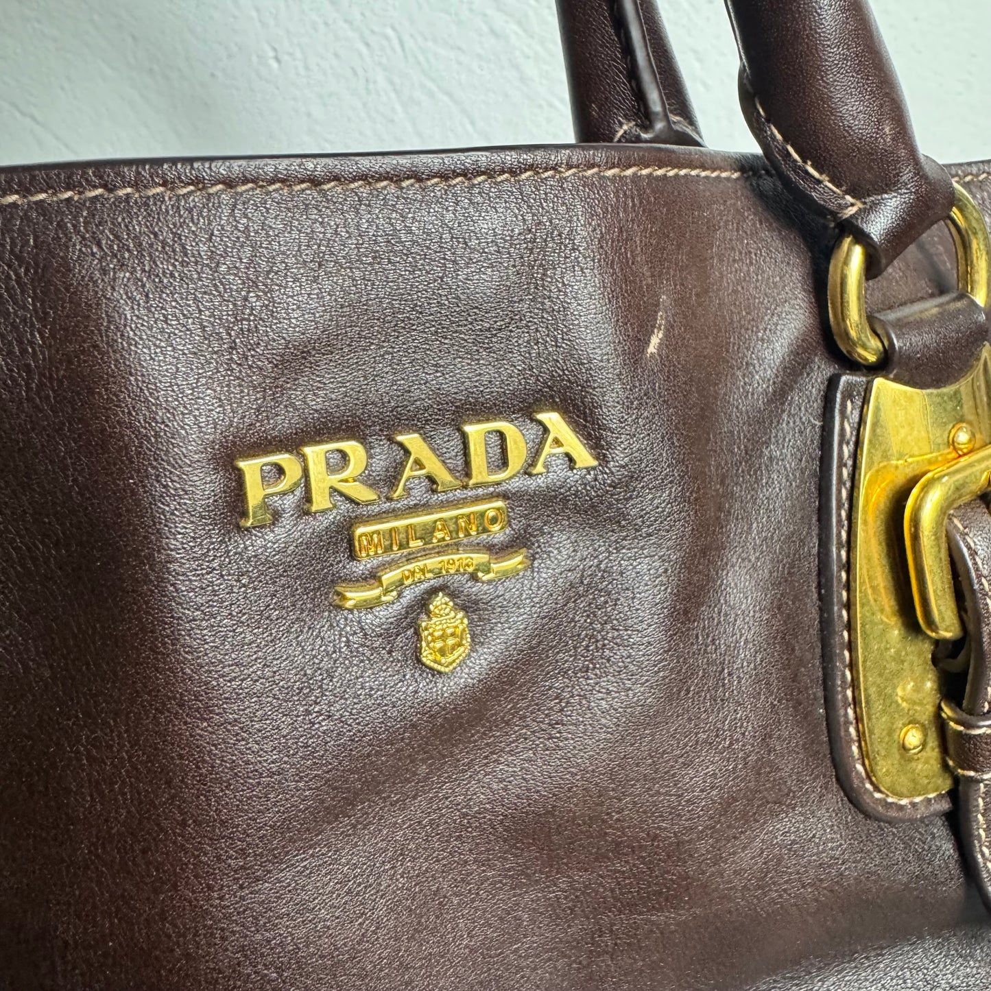 Prada Vitello Daino Tote – Leder