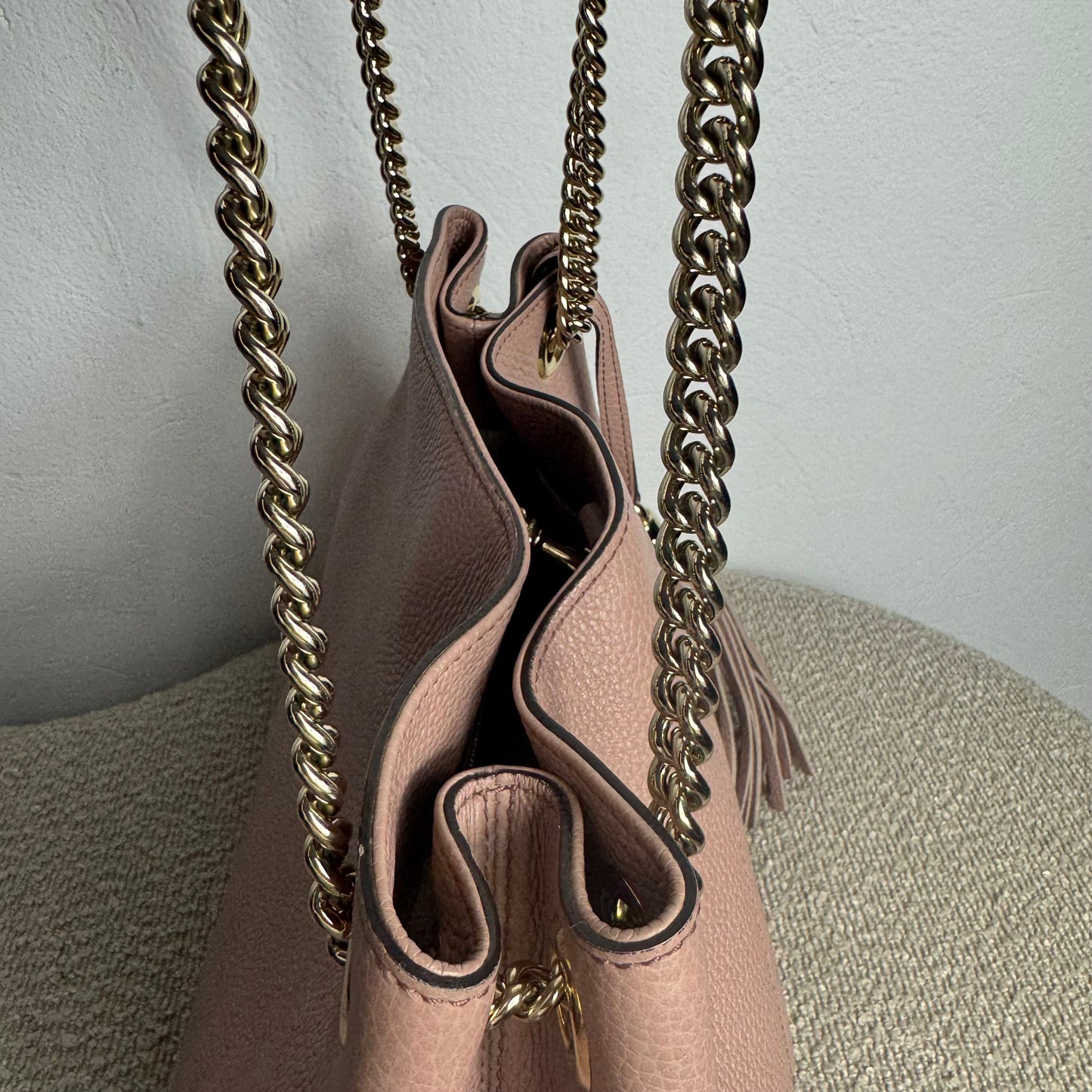 Gucci Soho Ledertasche Altrosa