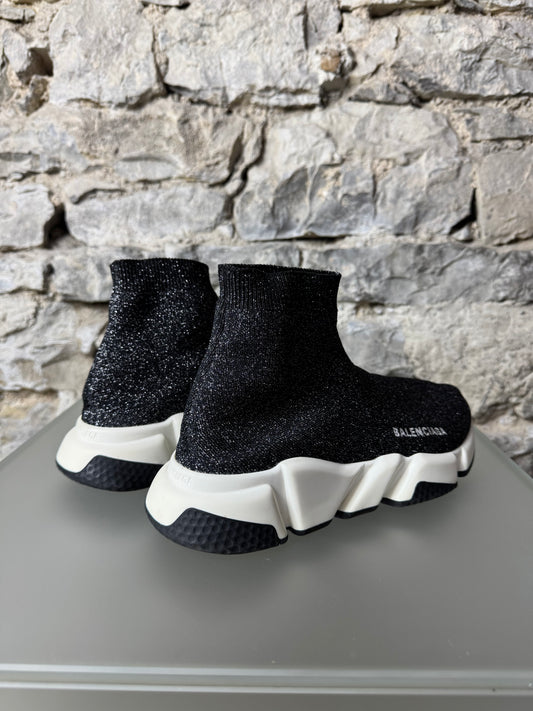Balenciaga Speed Trainer – Schwarz Glitter (Größe EU 38)