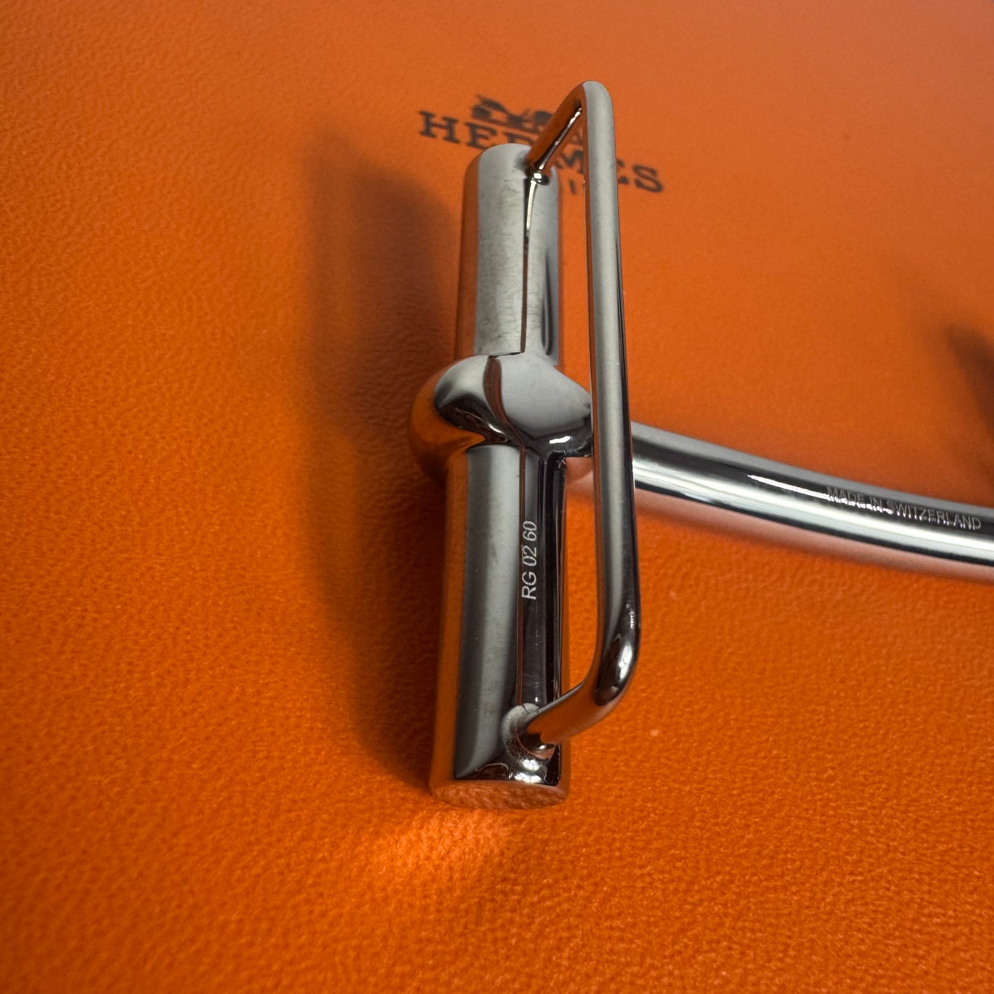 Hermès Gürtelschließe H d'Ancre & Wendbarer Gürtelriemen 38 mm