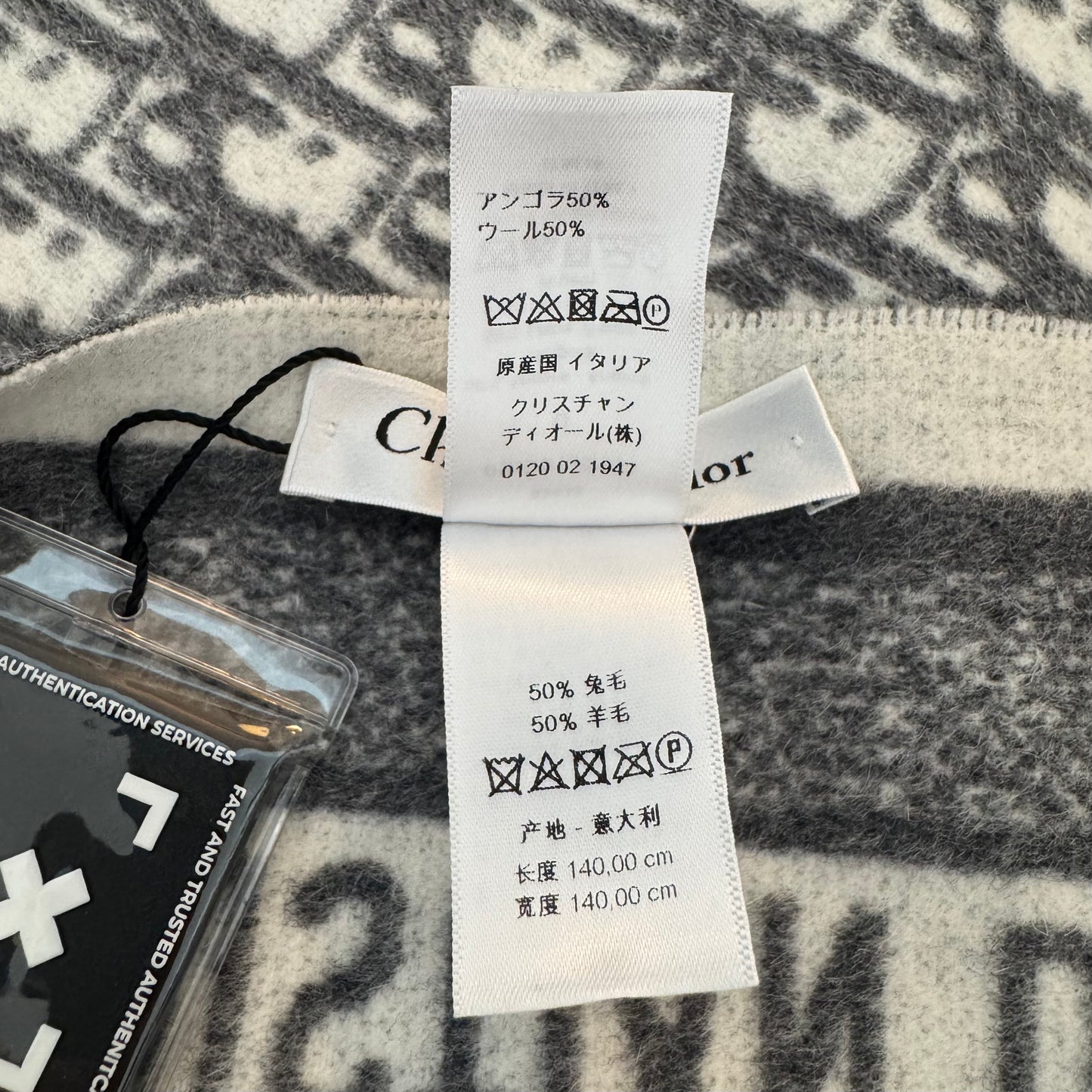 Christian Dior Oblique Throw Blanket – Angora & Virgin Wool