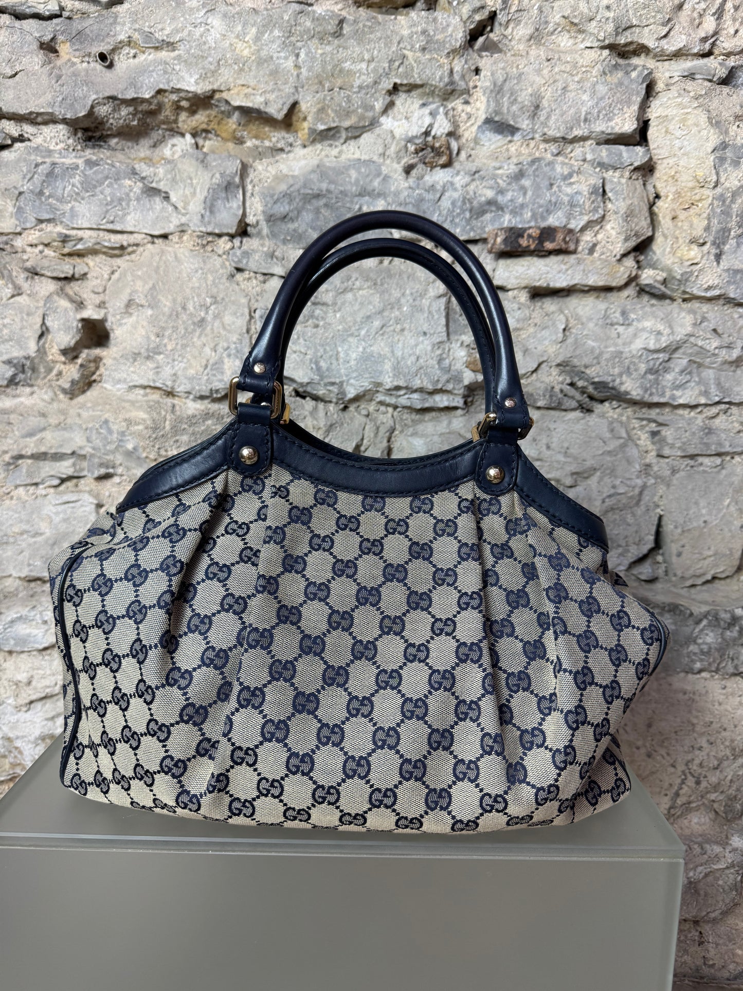 Gucci GG Sukey Tote Bag – Blau / Beige