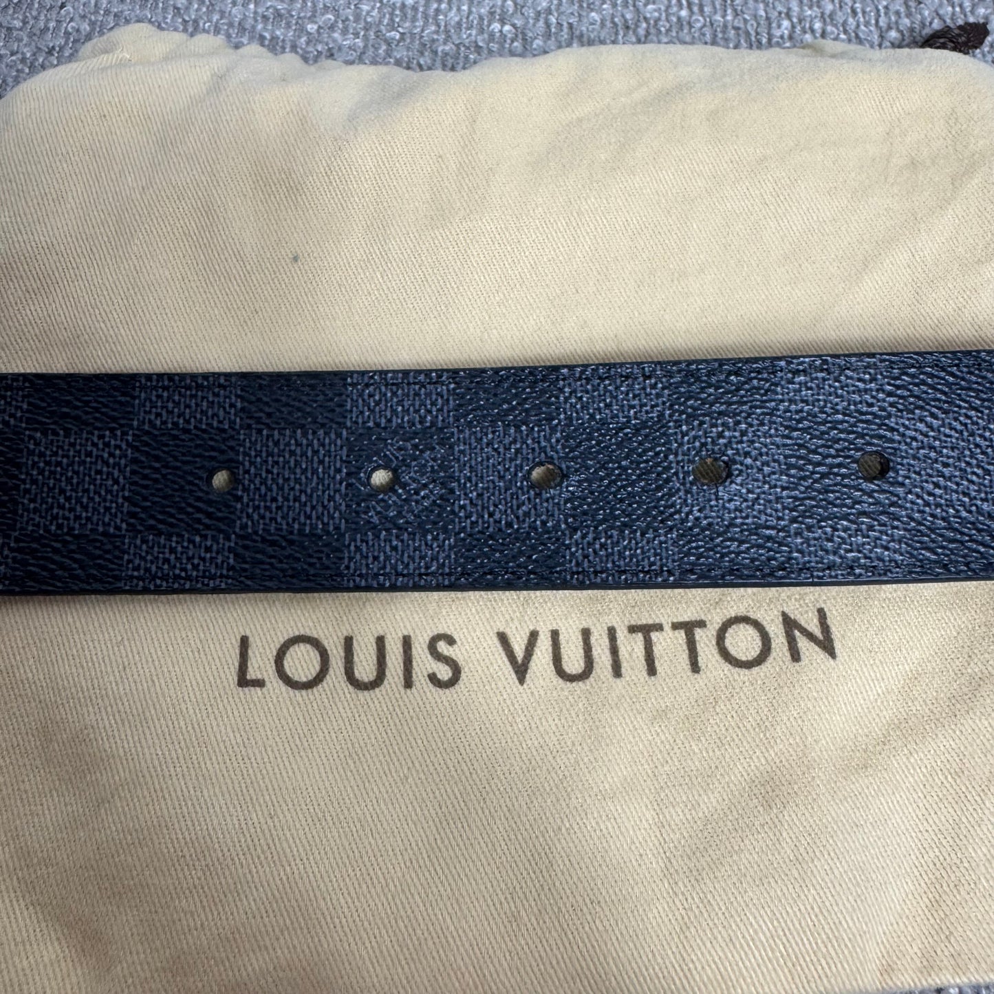 Louis Vuitton Gürtel Inventeur Damier Graphite Black/Grey