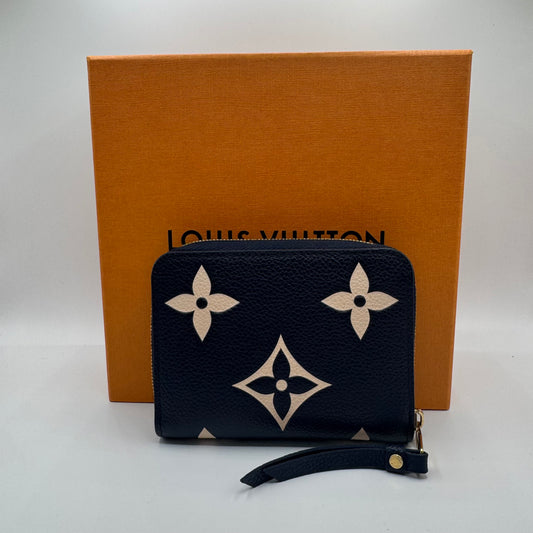 Louis Vuitton Zippy Geldbeutel – Monogram Empreinte Giant – Dunkelblau