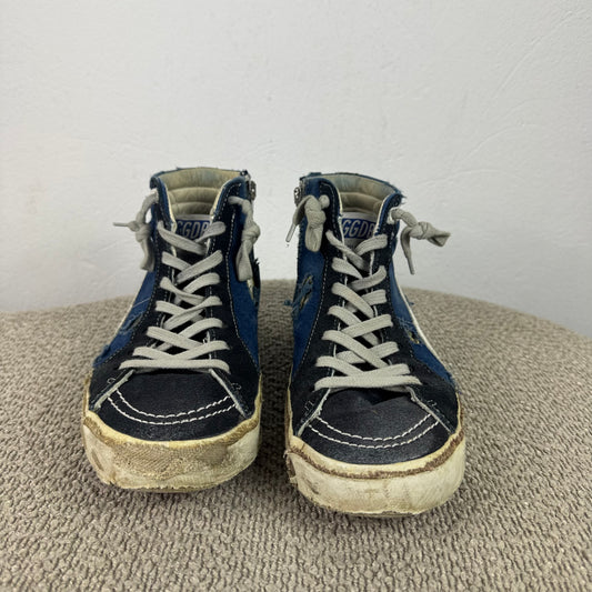 Golden Goose High-Top Sneaker – Blau/Schwarz – Größe 40