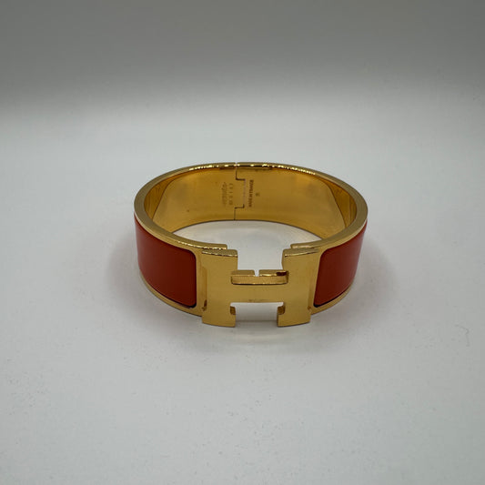 Hermès Clic Clac H GM Gold Orange Limited Edition