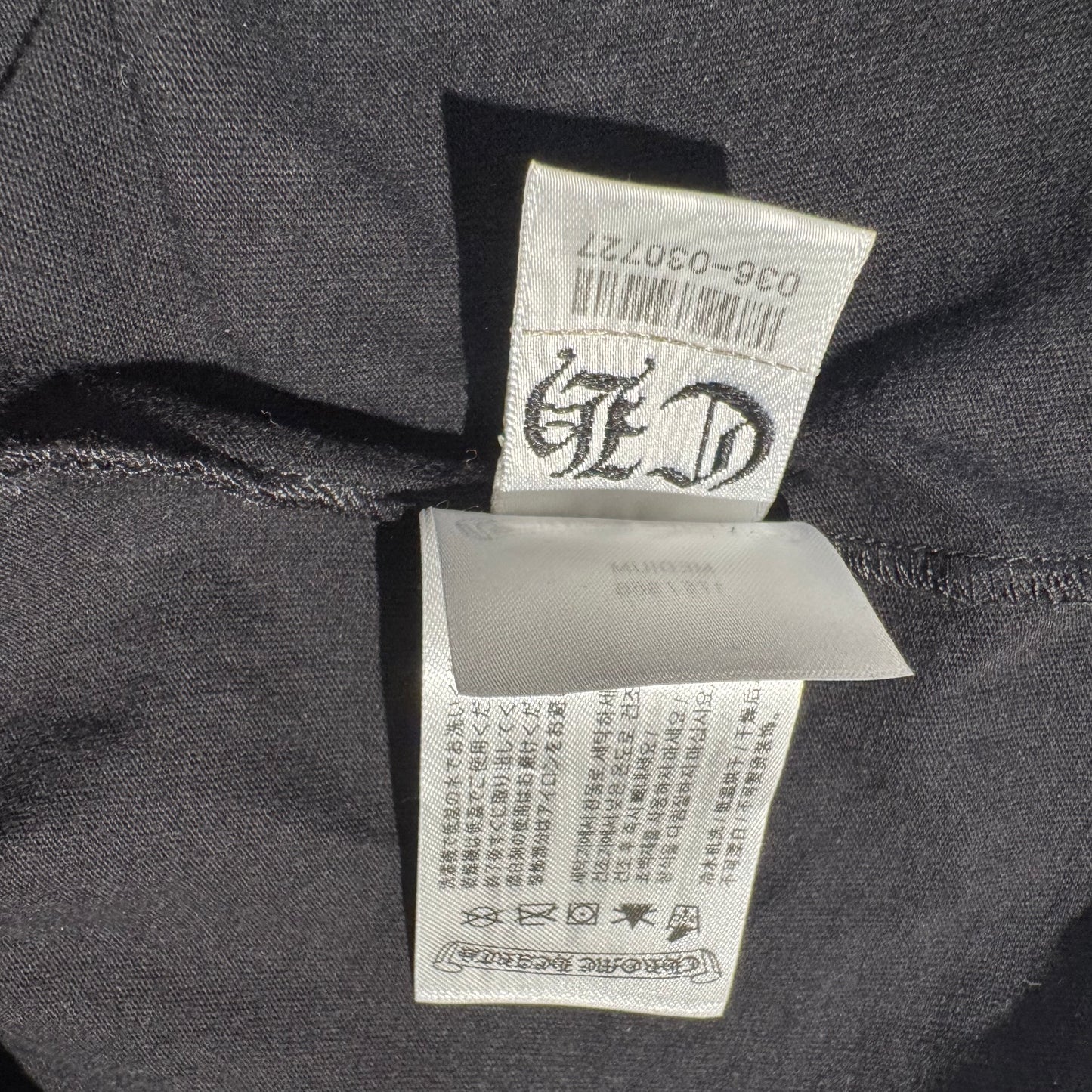 Chrome Hearts „Malibu Exclusive“ Horseshoe Logo Pocket T-Shirt – Schwarz – Größe M