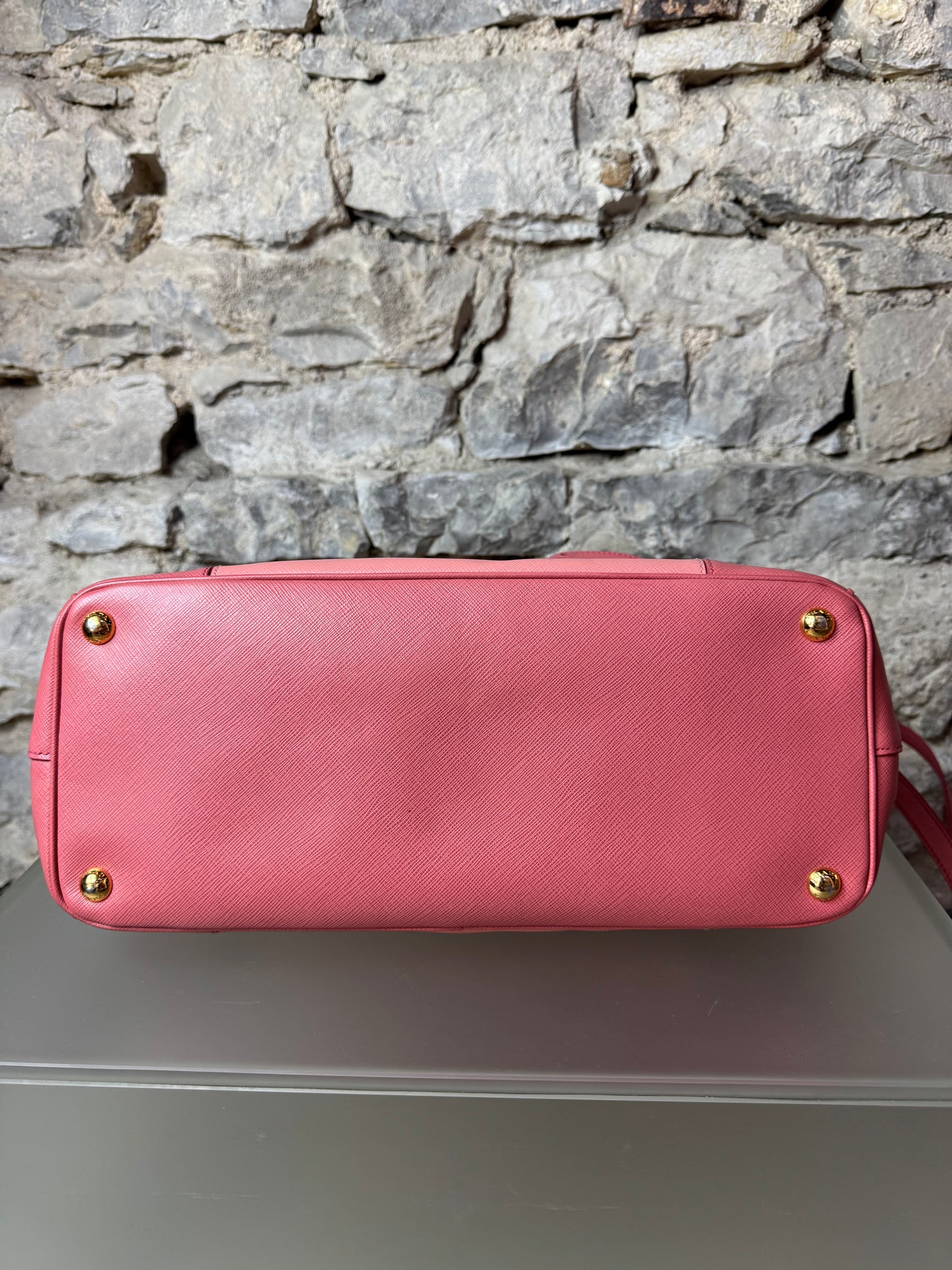 Prada Galleria Saffiano Colorblock Handtasche – Rosa