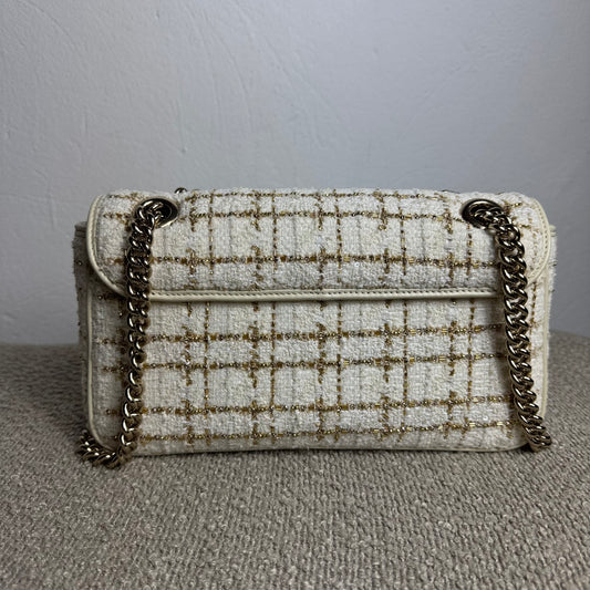 Gucci GG Marmont Special Edition Tweed mit Perlen