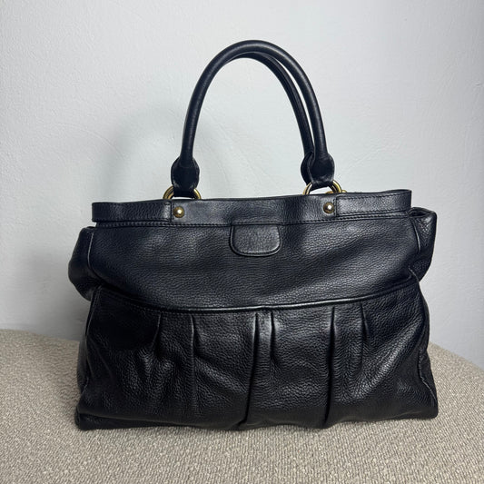 Miu Miu Henkeltasche Tote Bag Vitello Leder Schwarz