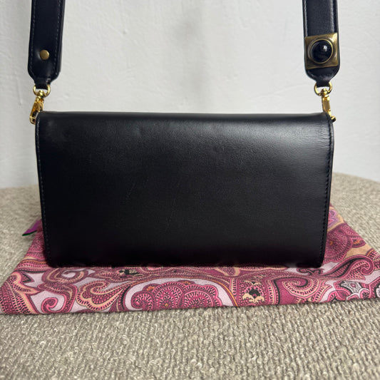 ETRO Wallet on Chain – Leder Schwarz