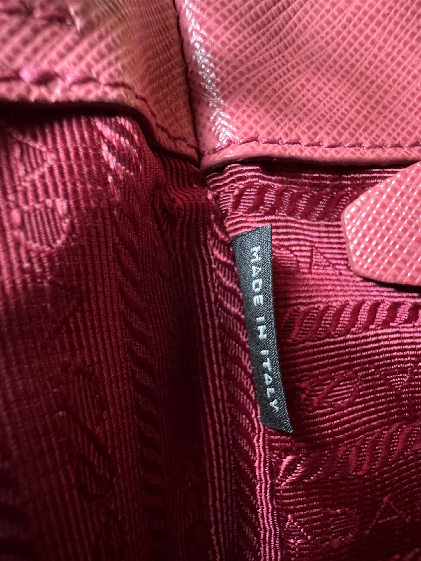 Prada Galleria Saffiano Colorblock Handtasche – Rosa