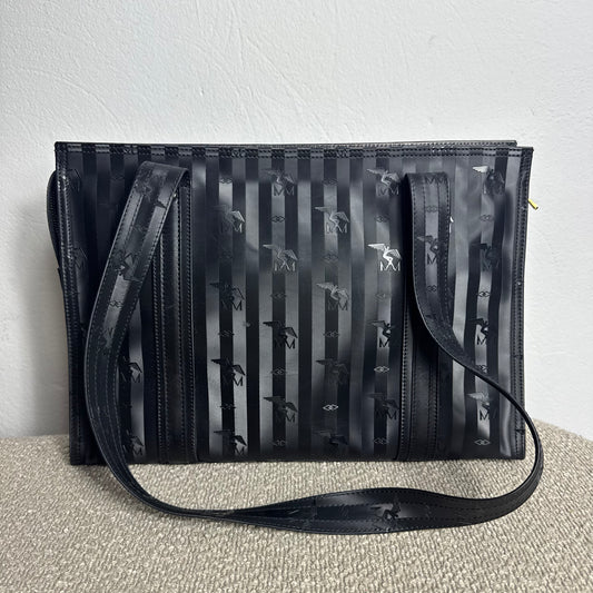 Maison Mollerus großer Vintage Shopper Schwarz/Gold