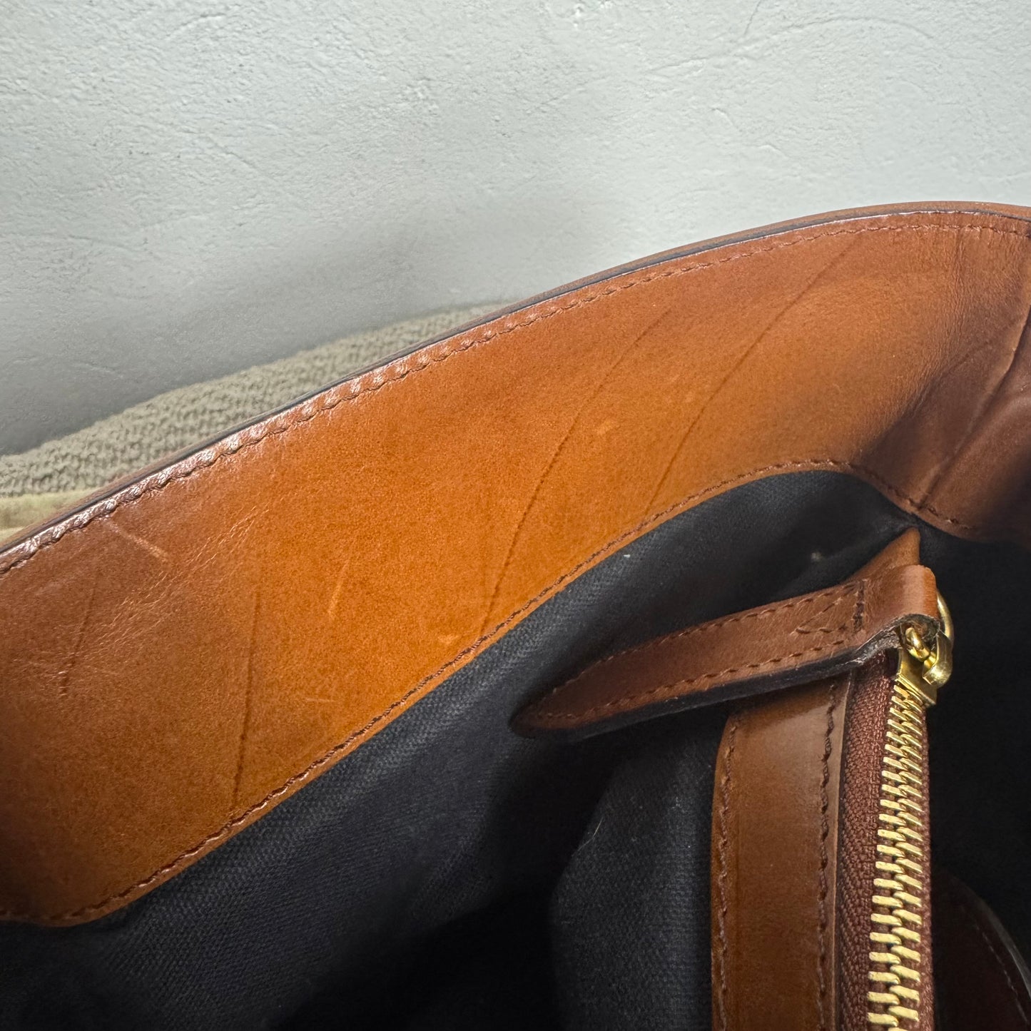 Burberry Heritage House Check Canvas Bonded Leather Manor Bag