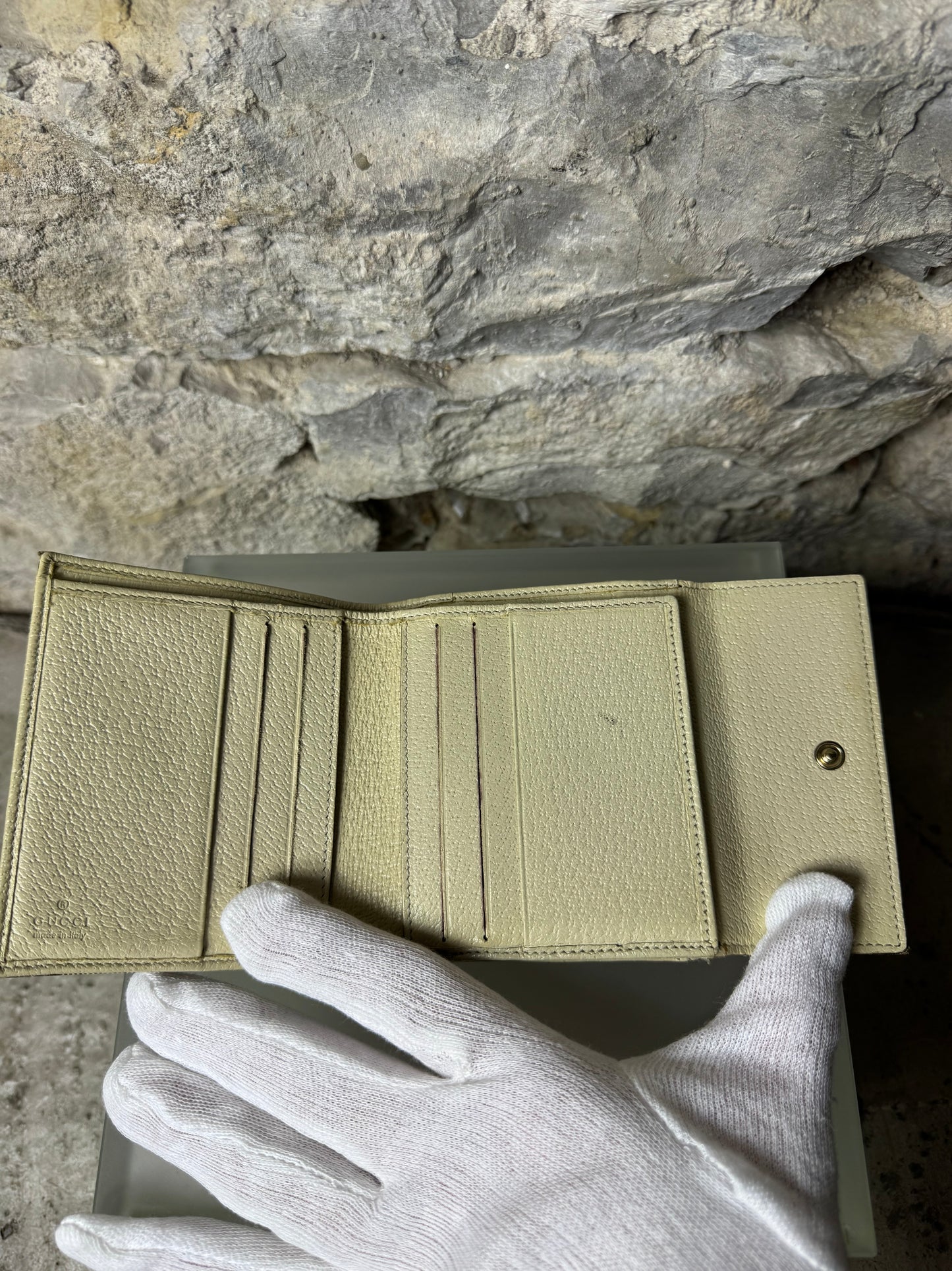 Gucci Vintage GG Canvas Geldbeutel
