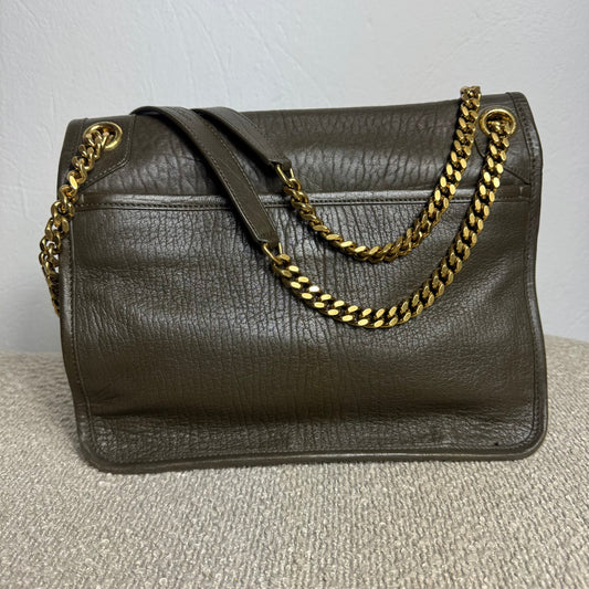 Yves Saint Laurent NIKI Medium aus genarbtem Lammleder