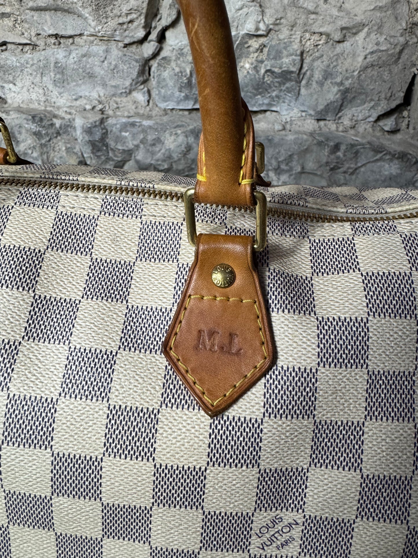 Louis Vuitton Speedy 35 Damier Azur
