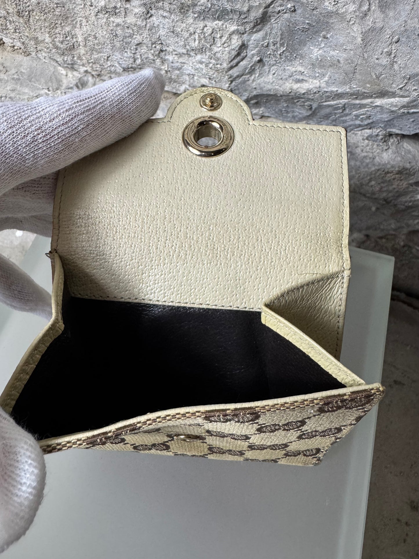Gucci Vintage GG Canvas Geldbeutel