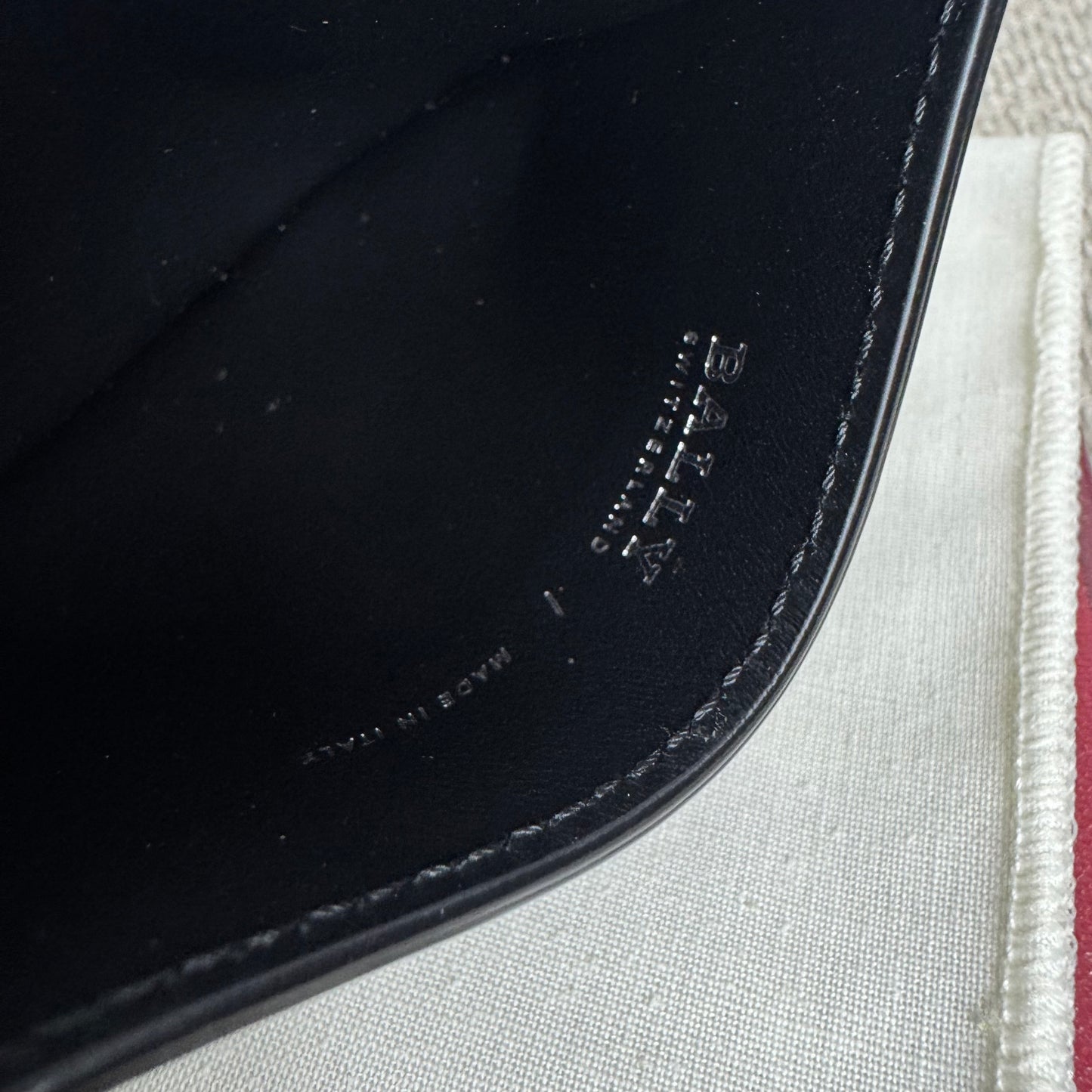 Bally „Logo Block“ Leder-Kartenetui Schwarz