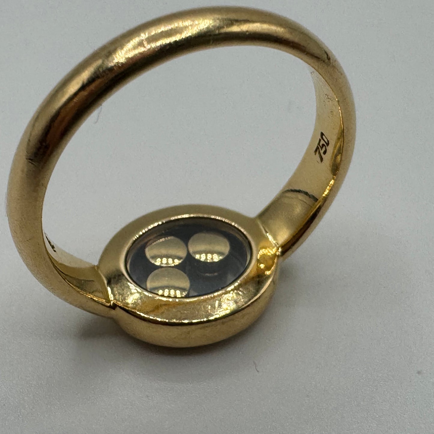 Chopard Happy Diamonds Ring 750 Gold mit 3 Diamanten
