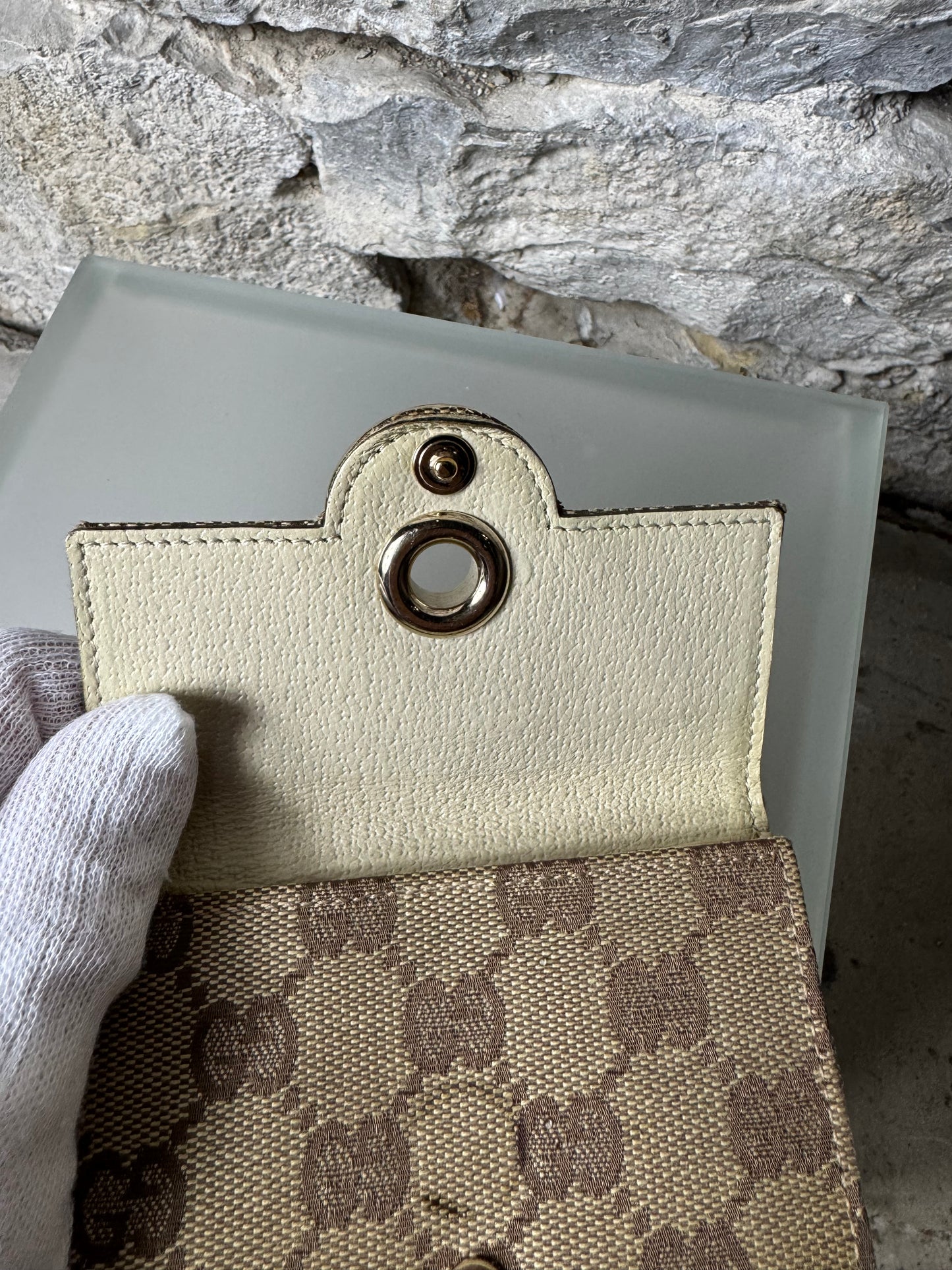 Gucci Vintage GG Canvas Geldbeutel