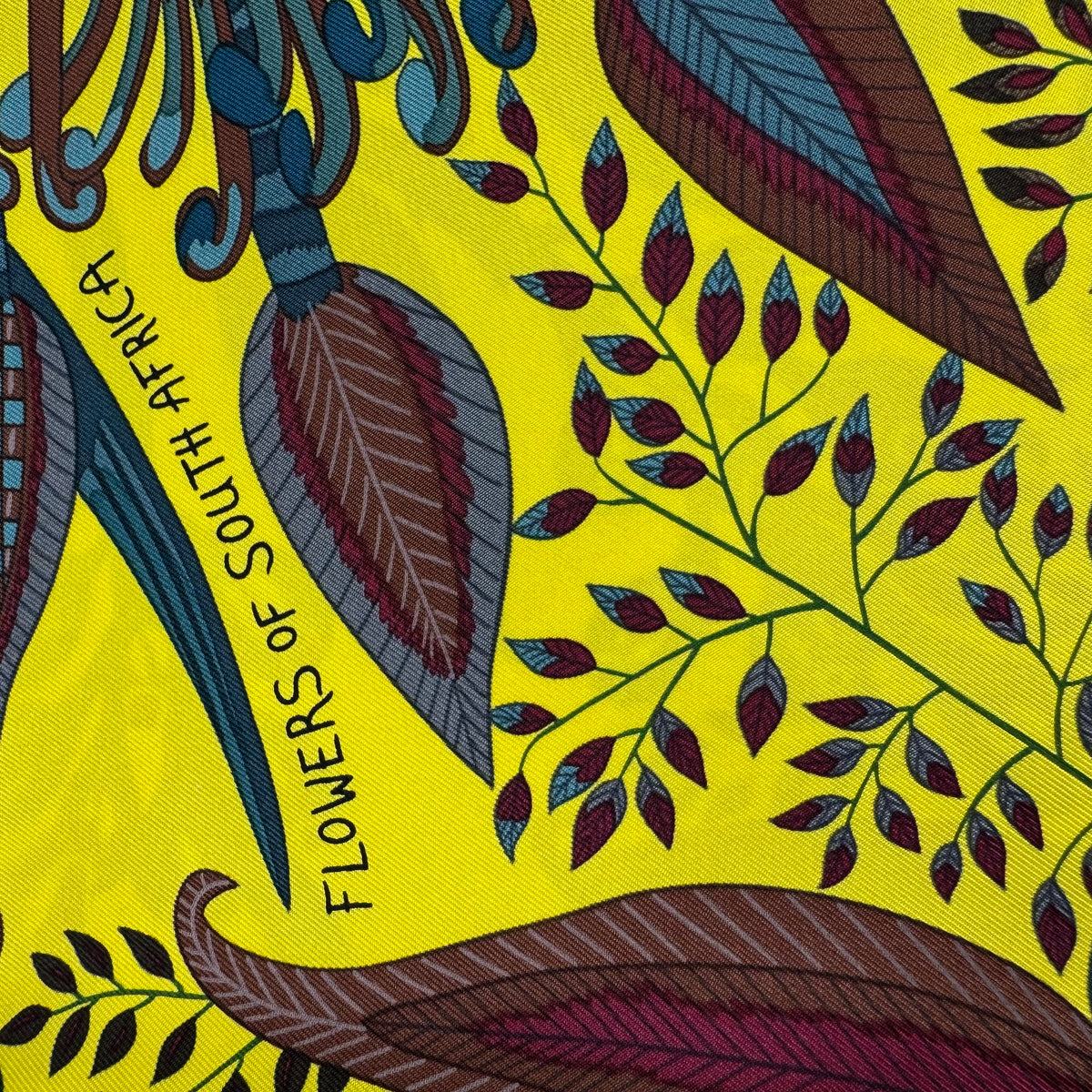 Hermès Carré 90 Seidentuch „Flowers of South Africa“