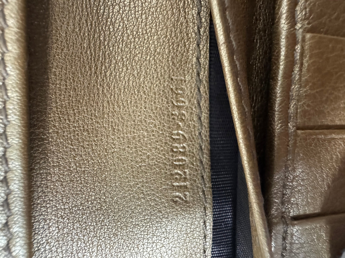 Gucci Vintage GG Canvas Geldbeutel Beige/Gold