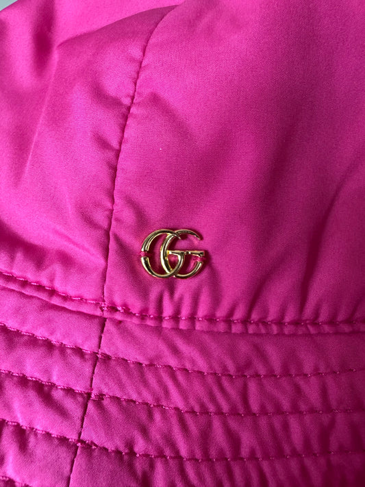 Gucci Gg Logo Nylon Hut - Pink