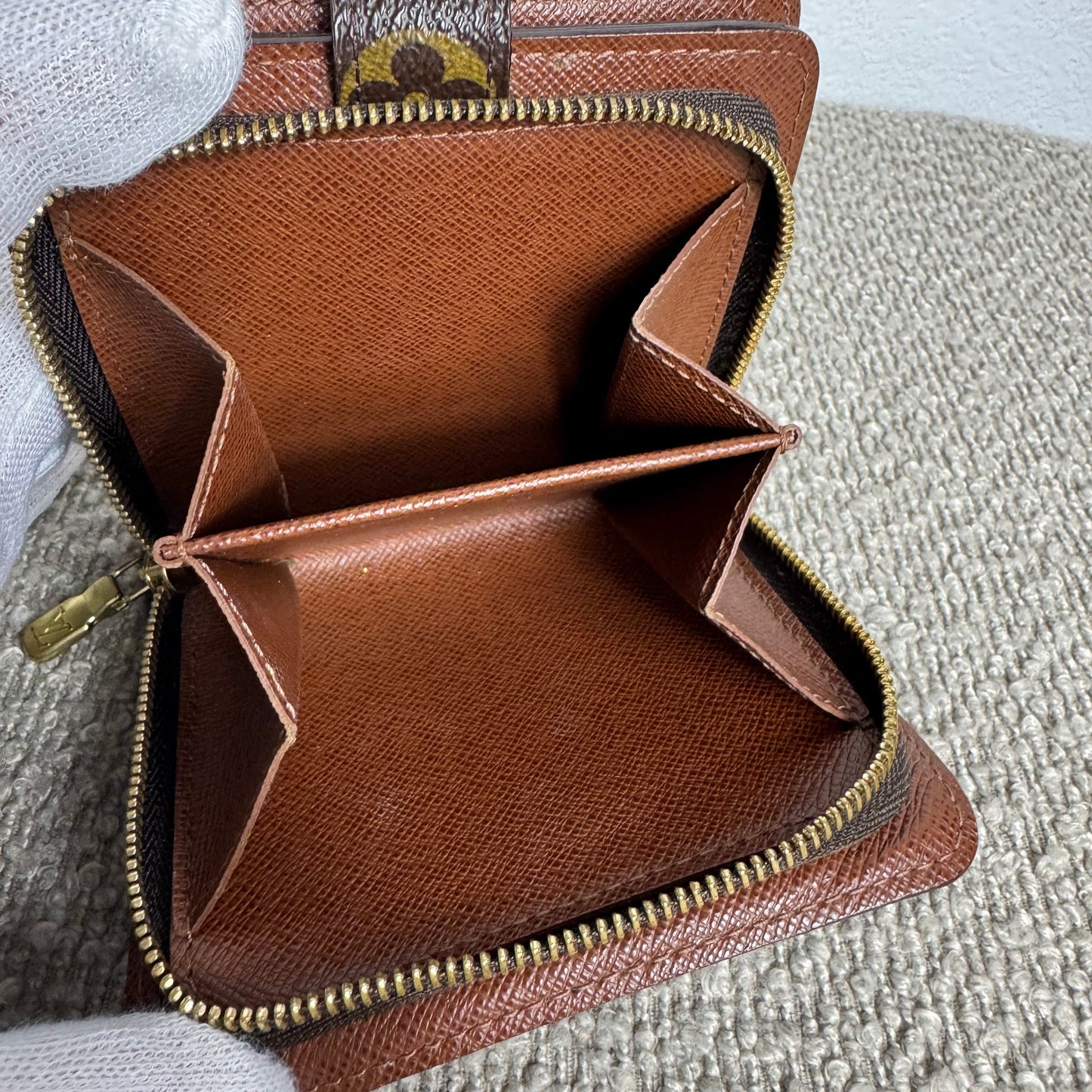 Louis Vuitton Compact Zipper Geldbeutel Monogram