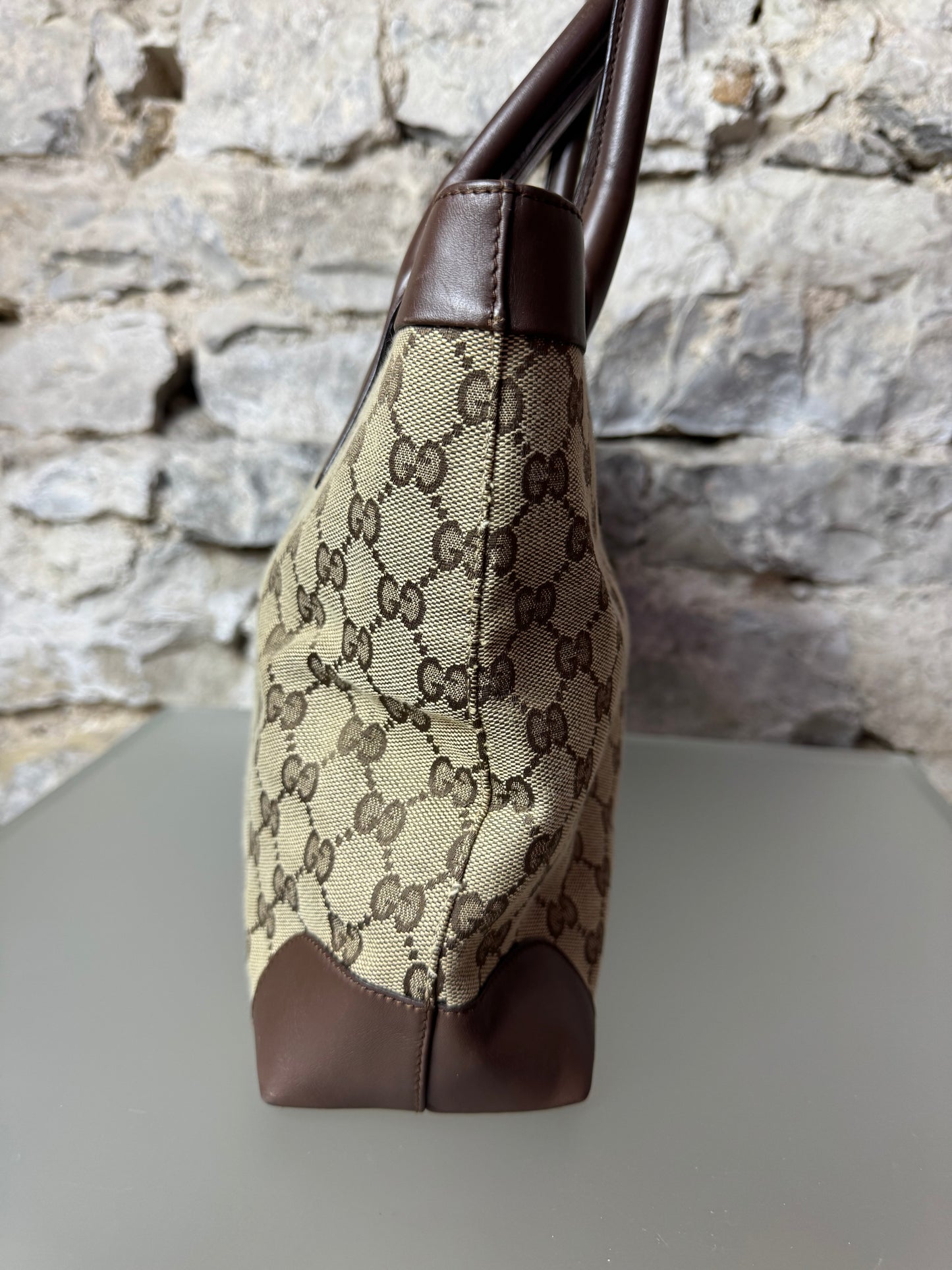 Gucci GG Canvas Tote Bag Beige