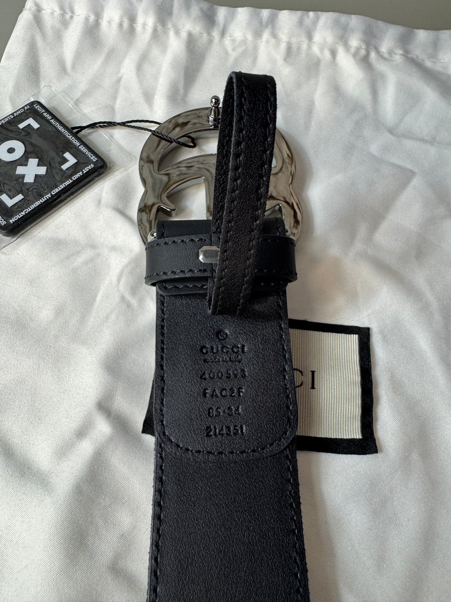 Gucci Marmont Gürtel GG Supreme Canvas 85 cm