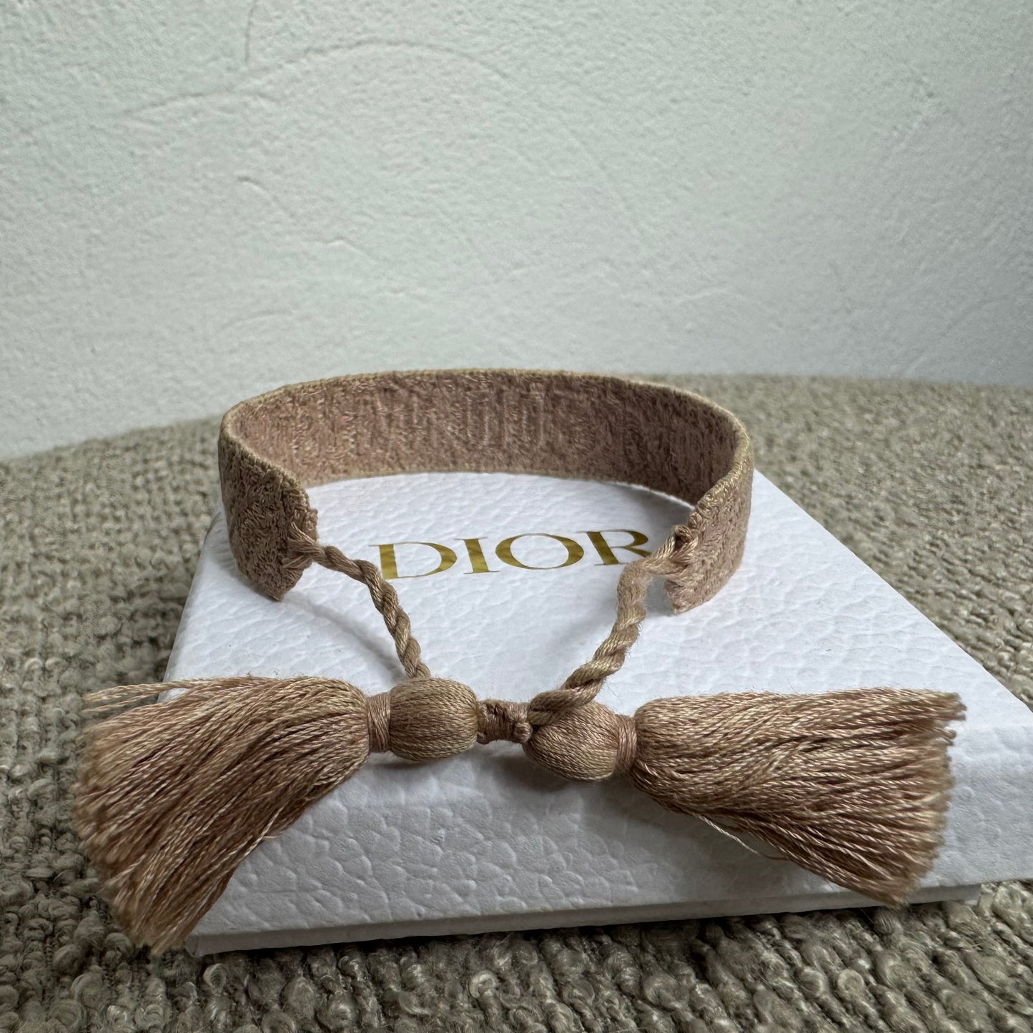 Dior Stoffarmbänder Set Beige – Full Set