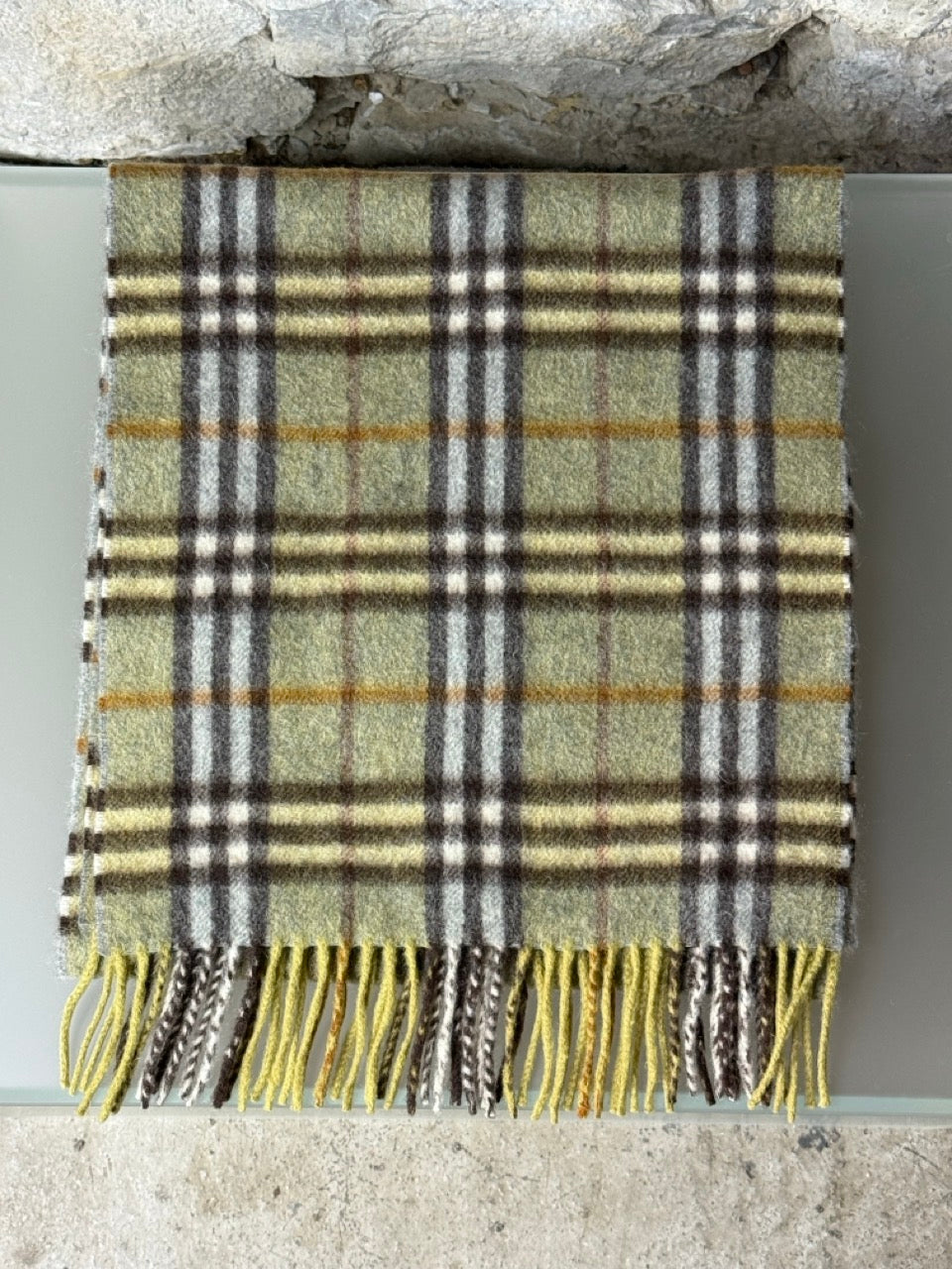Burberry Schal Nova Check Grün