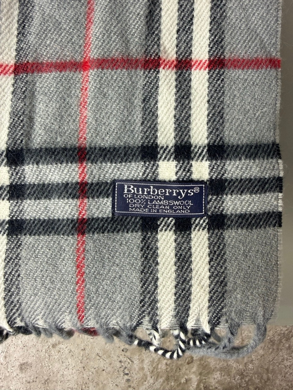 Burberry Schal Nova Check Grau