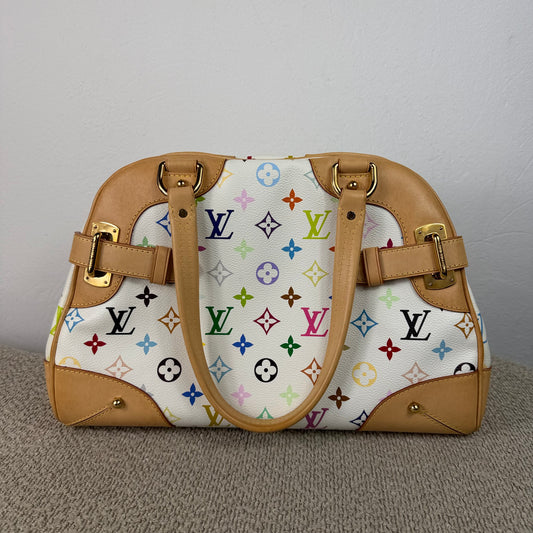 Louis Vuitton Claudia Monogram Multicolore Blanc – Takashi Murakami Limited Edition