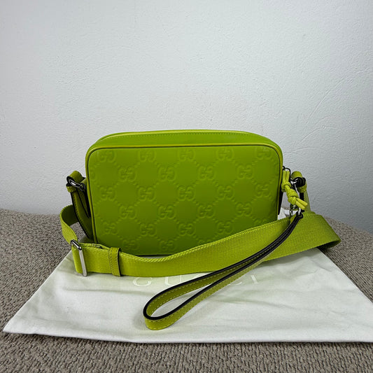 Gucci GG Messenger Bag – Lime Green