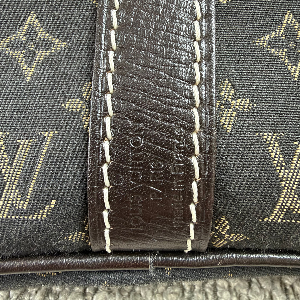 Louis Vuitton Speedy 30 Bandoulière – Mini Lin Monogram Dunkelbraun