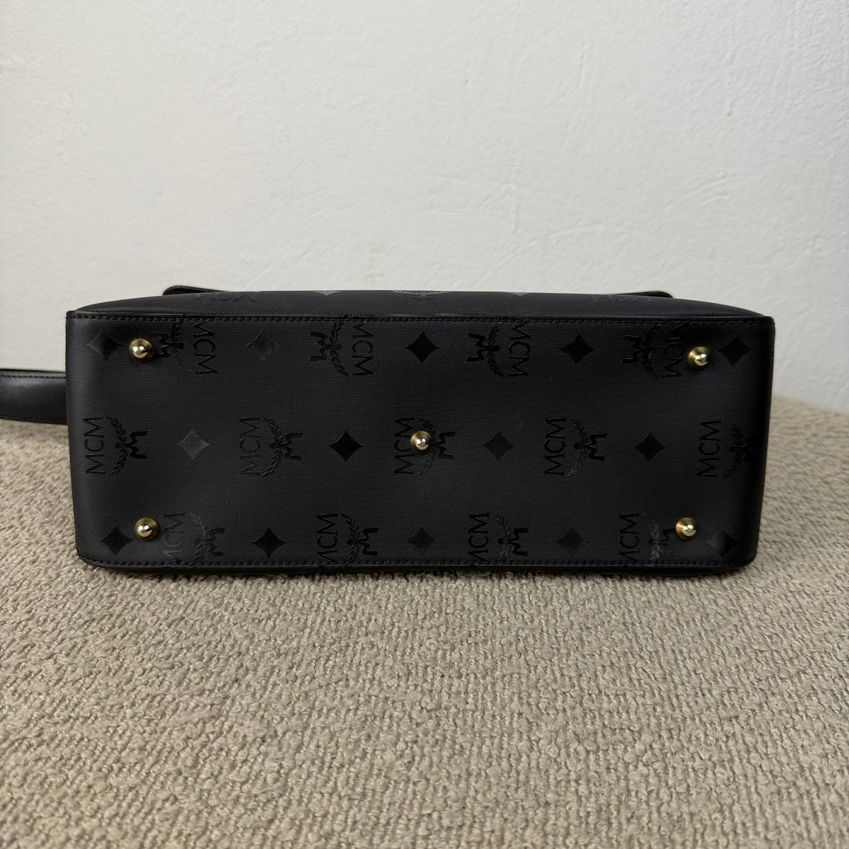 MCM Vintage Star Collection Schultertasche – Visetos Schwarz