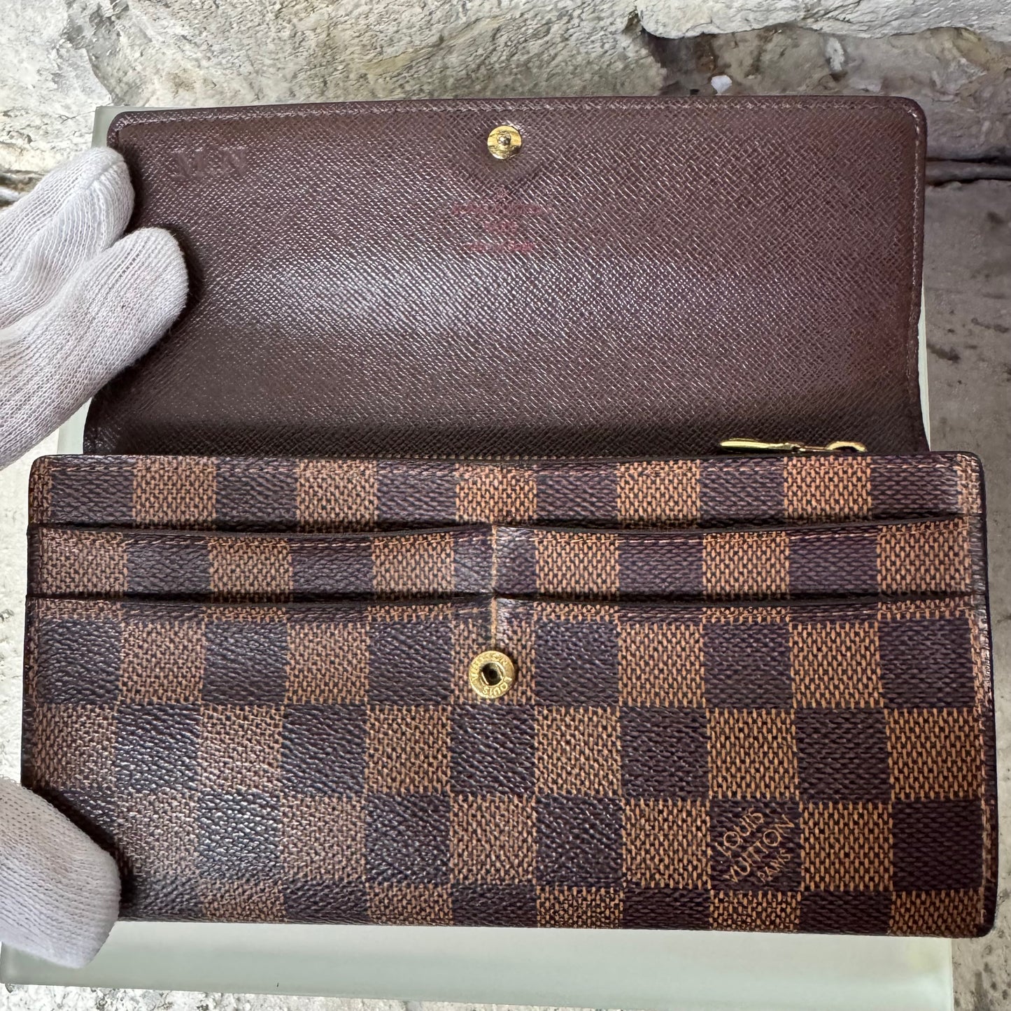 Louis Vuitton Portefeuille Sarah Damier Ebene