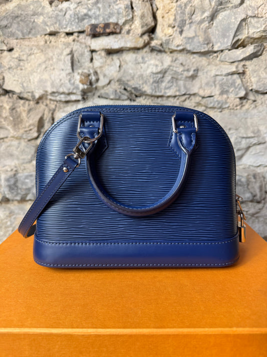 Louis Vuitton Alma BB Epi Leder – Navy Blau
