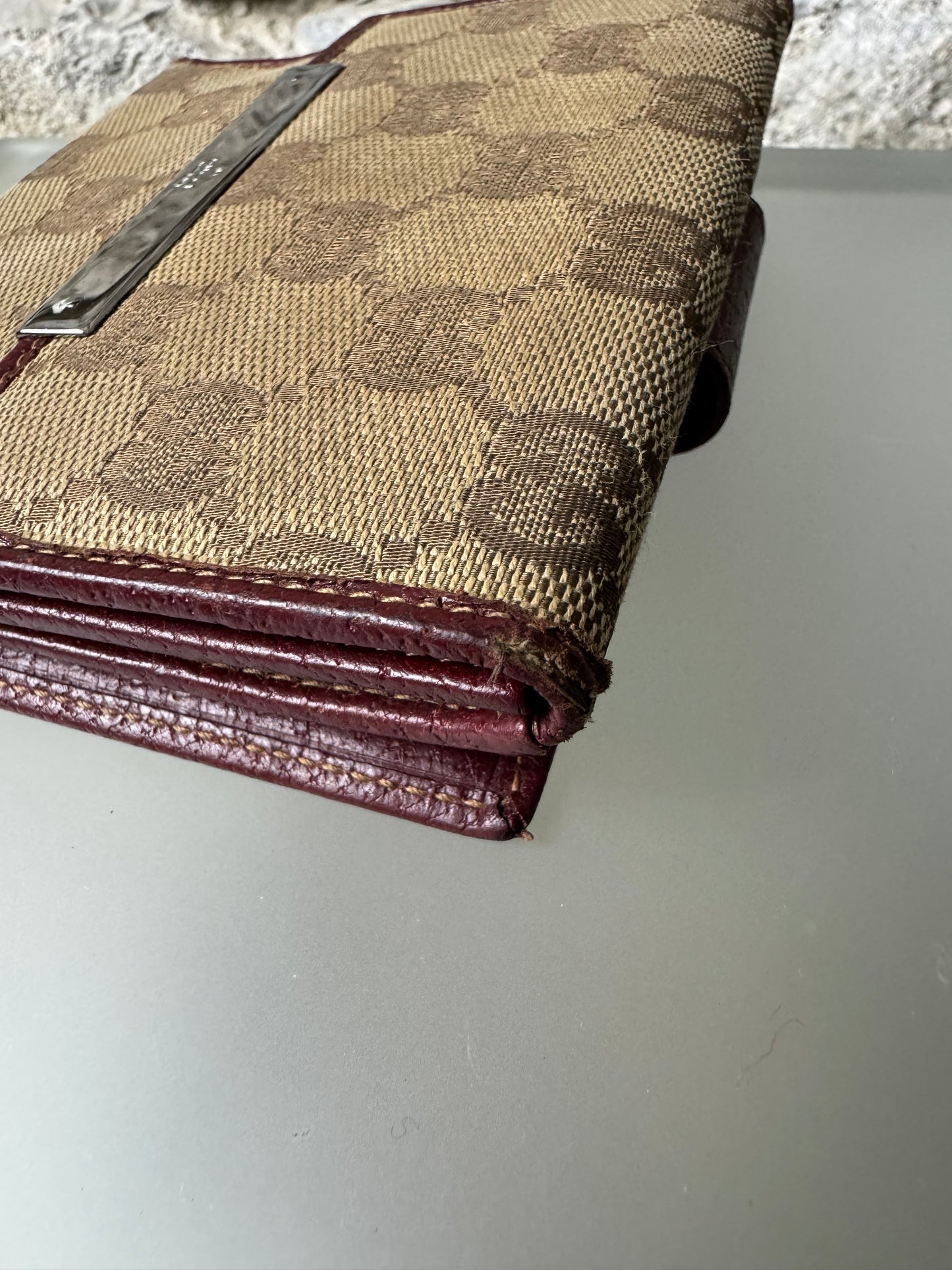 Gucci Vintage GG Canvas Geldbeutel