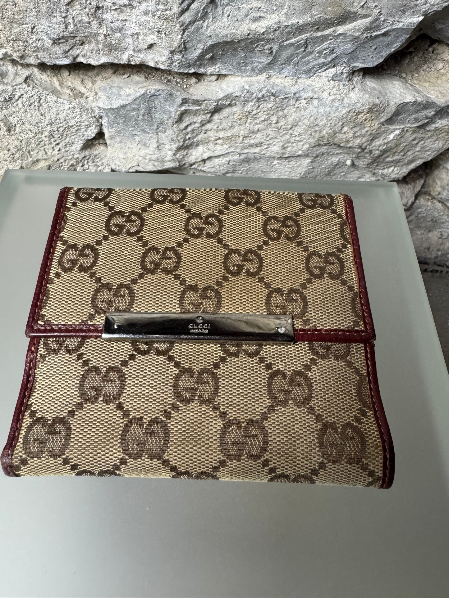 Gucci Vintage GG Canvas Geldbeutel