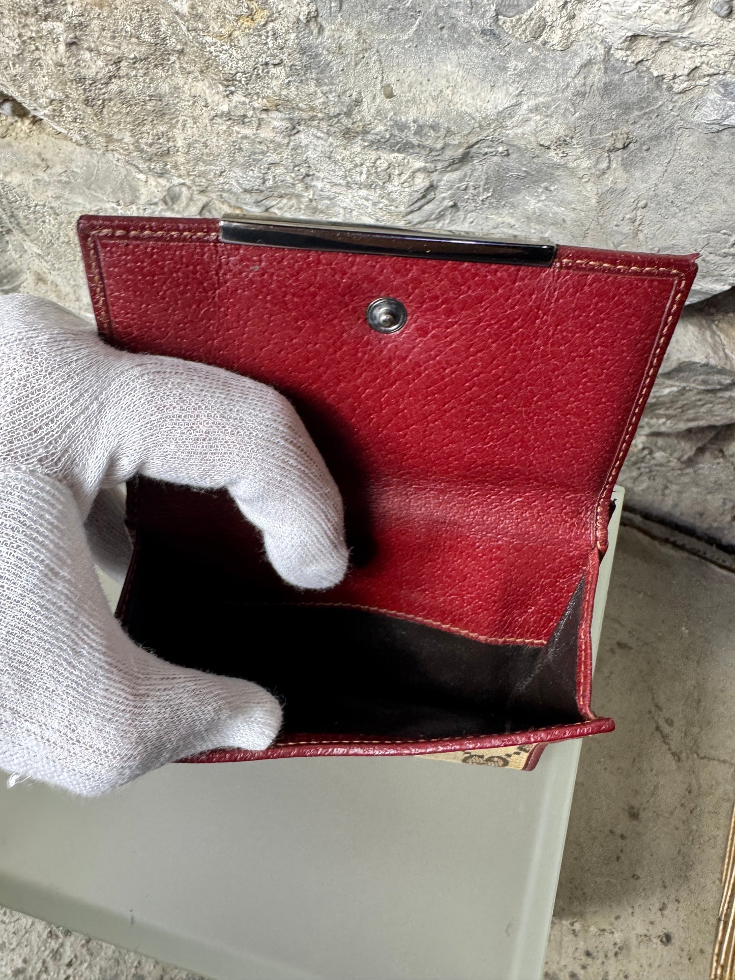 Gucci Vintage GG Canvas Geldbeutel