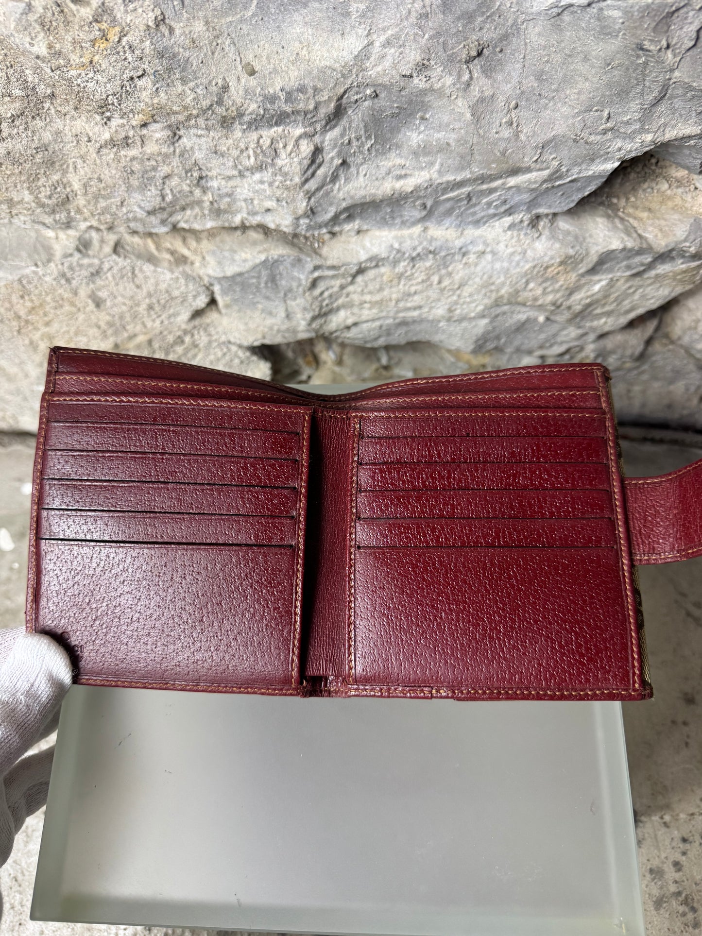 Gucci Vintage GG Canvas Geldbeutel