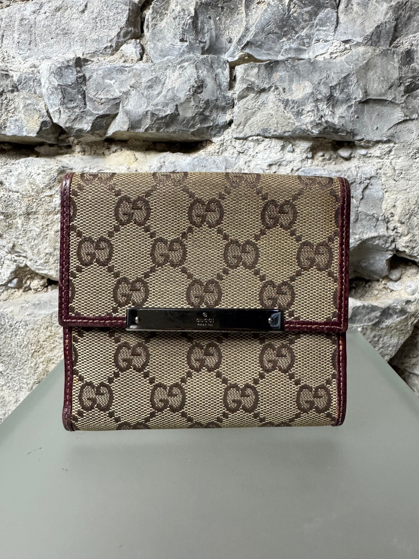 Gucci Vintage GG Canvas Geldbeutel