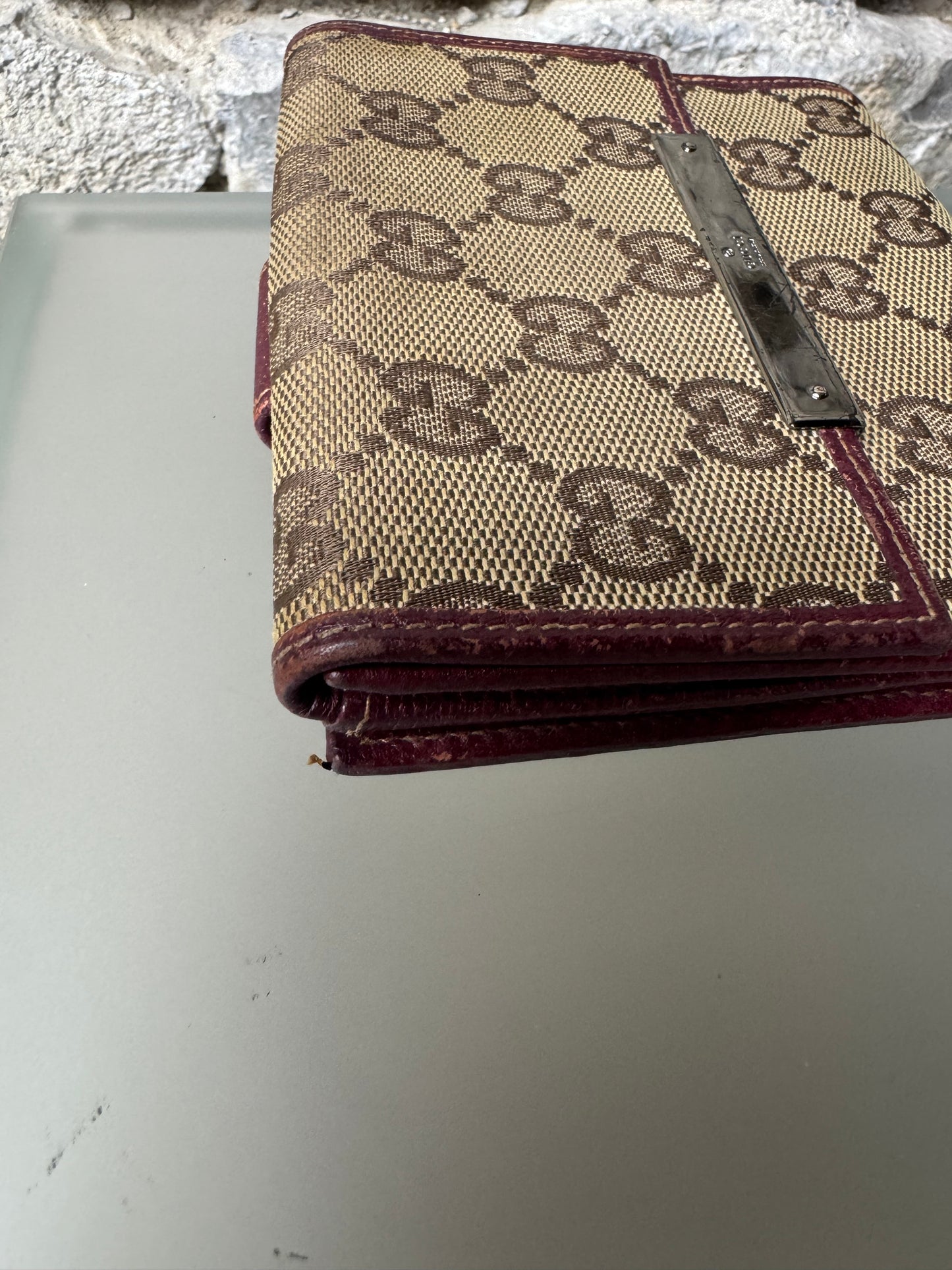 Gucci Vintage GG Canvas Geldbeutel